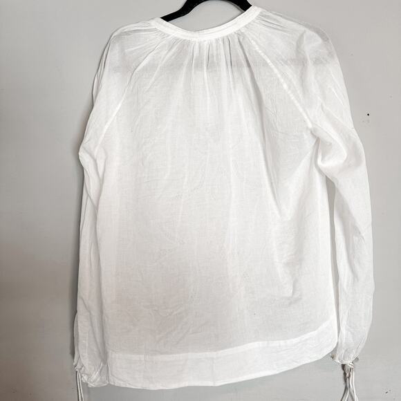 H&M Boho White Tunic Blouse Top NEW 8 - Picture 2 of 8